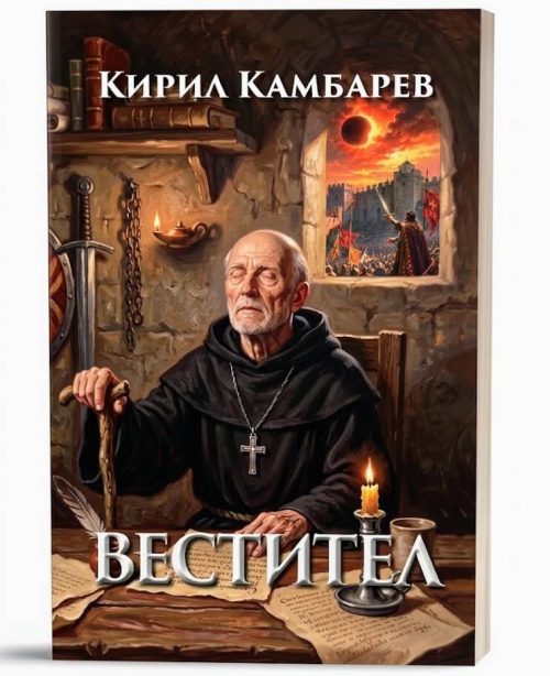 Корица на романа Вестител от Кирил Камбарев